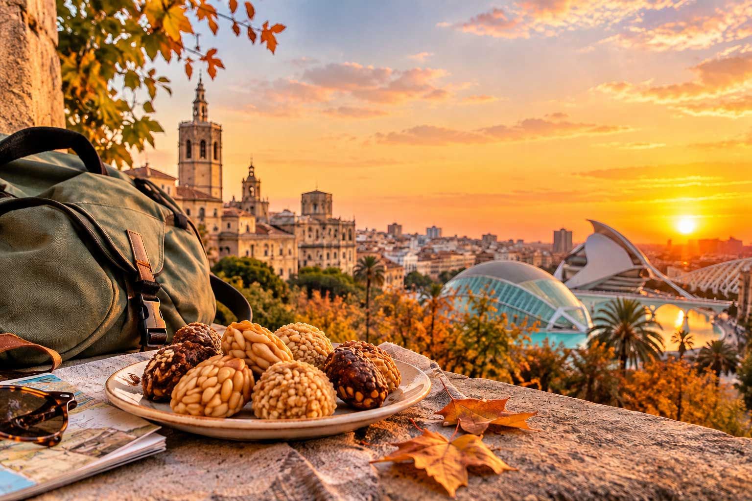 Panellets y atardeceres: una Valencia de otoño con la mochila ligera